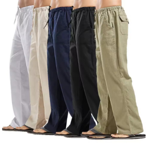 Herren leinenhose stoffhose - herren,
