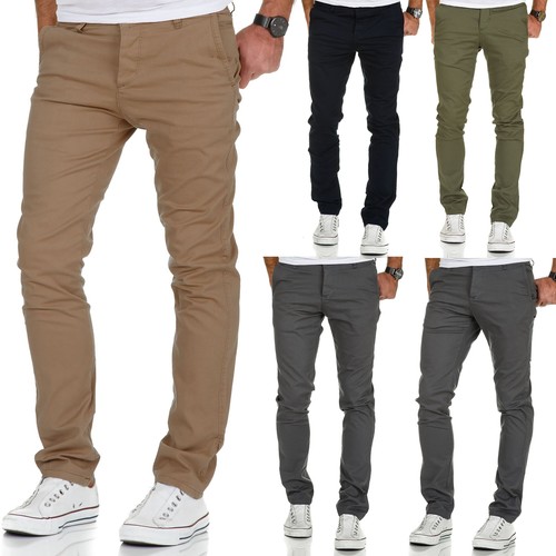 Herren slim fit stretch chino - slim,