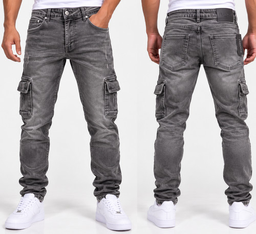 Herren cargo jeans - jeans, regular