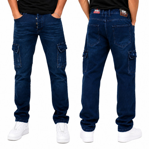 Herren cargo jeans regular - jeans,