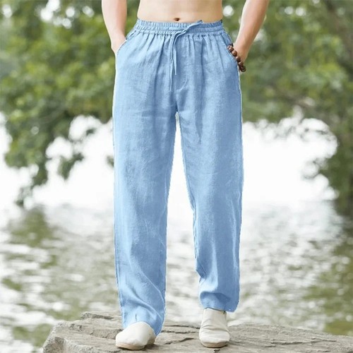 Herren leinenhose stoffhose - herren,
