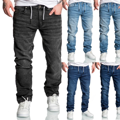 Herren sweathose stretch - in,